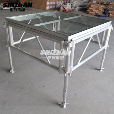 China used portable glass moving stage performance stage for sale for sale