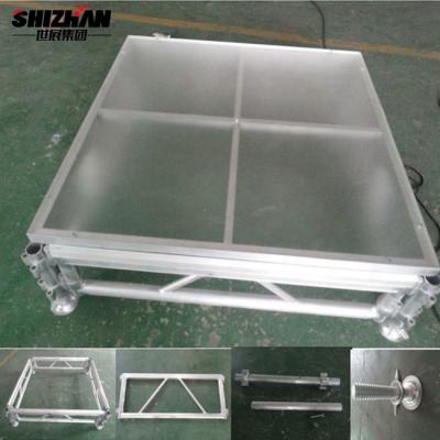 China Stage prerformance easy install clear acrylic stage/led stage platform/dj stage installation for sale