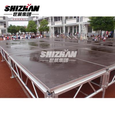 China Outdoor Stage Lightweight High Quality Aluminum Truss Shizhan Movable Stage For Sale for sale