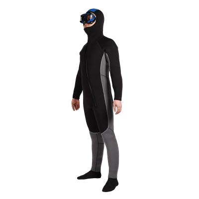 China MAN 7mm Long Zipper Wetsuit Neoprene Farmer John Front Wetsuit for sale