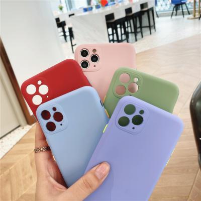 China Colorful Candy Button Custom Soft Silicone TPU Cell Phone Case Protective Back Cover For iPhone 11 For iPhone 11 for sale