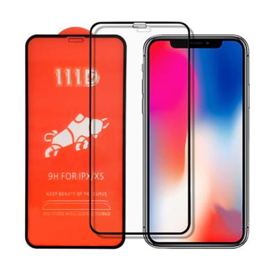 China Fanshion 111D HD Clarity Fitness Anti-scratch Phone Tempered Glass Screen Protector For iPhone 11 for sale