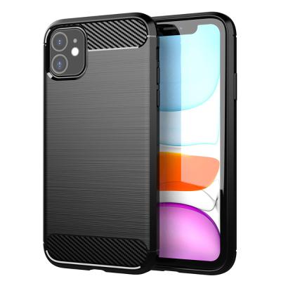 China Protect Cell Phone Carbon Fiber TPU Wholesale Universal Cell Phone Real Thin Case For VIVO Y51/Y71/Y19/Y20/Y73S for sale