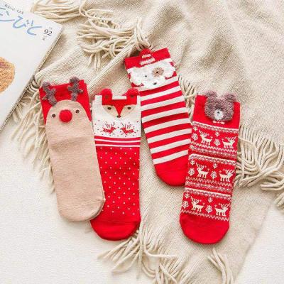 China Fuzzy Cozy Cotton Socks Soft New Year's Christmas Fleece Liner Sustainable Warm Sock Knit Non Slip Thick Winter Home Sock for sale