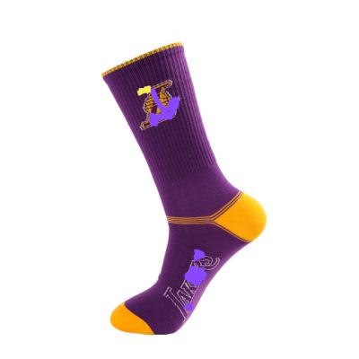 China Breathable Bb A de N Knocks Fashion Brand Socks In Bulk Men's Basketball Team Elite Good Quality Wholesale Socks For Adults for sale