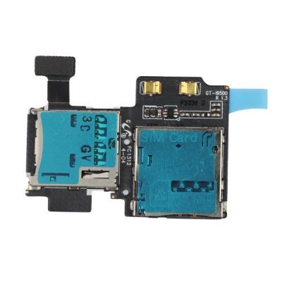 China  Galaxy S4 Cell Phone Flex Cable Ribbon / SIM Card Reader Slot for sale