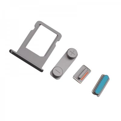 China iPhone 5S SIM Card Tray , Volume , Mute , Power Side Button Set Replacement for sale