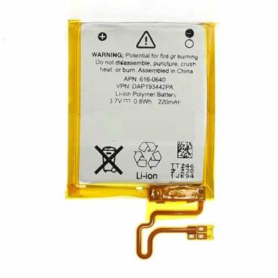 China 220mAh iPod Nano Mobile Phone Battery Replacement Energy Saving for sale