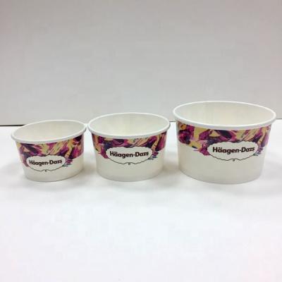 China Disposable Hot Sale Frozen Yogurt Ice Cream Paper Cups / Ice Cream Bowl for sale