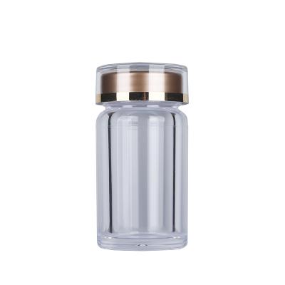 China Saffron 5g PS Bottle 50ml Plastic Capsule Bottle Health Products Medicine Clear Packaging Acrylic Bottle for sale