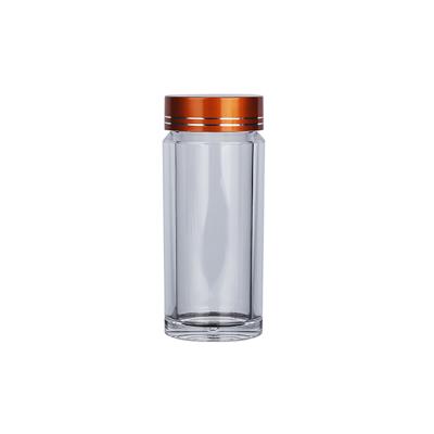 China Medicine Recently Developed 60cc Health Products 60Ml PS Plastic In Separate Empty Health Care Bottles for sale