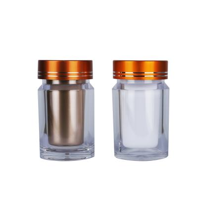 China Medicine Capsule Bottle Aluminum Cap With Inner 30ml Light Proof Medicine Tablet Bottle 15g Powder PS Material Plastic for sale