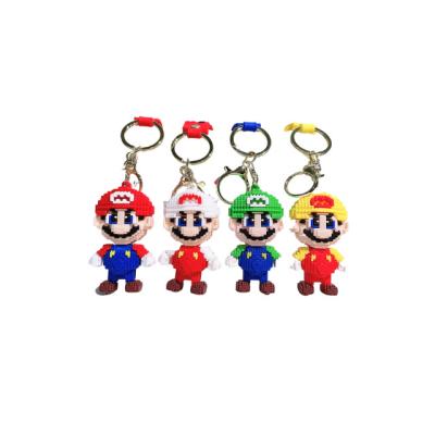 China Promotion Gift 4 Style Marios Luigi Bowser Super Key Chain 3D Key Chain Wholesale for sale