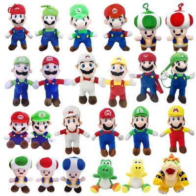 China Hot Sale Marios Plush Toys Gift 13cm-42cm Marios Luigi Bowser Plush Friendliness Marios Super Soft Plush Backpacks for sale