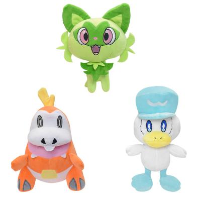 China New Characters 23cm Sprigatito Plush 29cm Quaxly Plush Toys 27cm Fuecoco Plush Doll New Arrival Pokemones Dolls for sale