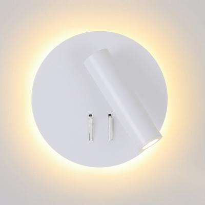 China Modern Nordic Free Rotation Sconce Light 6W Spot Switch 3W Wall Lamp Indoor LED Wall Light for Bedroom Bedside Home Light for sale