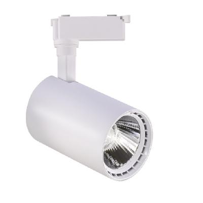 China Modern Track Light 12/20/30 W Aluminum COB Rail Spot Commercial Track Lighting for sale