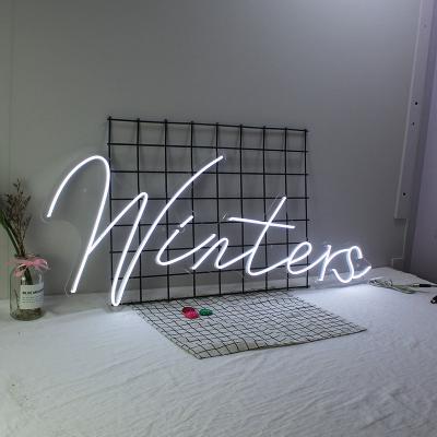 China Stores China Manufacturer Waterproof Led Flex Letters Silicone Outdoor Indoor Led Flex Sign Custom For Wedding Neon Birthday for sale