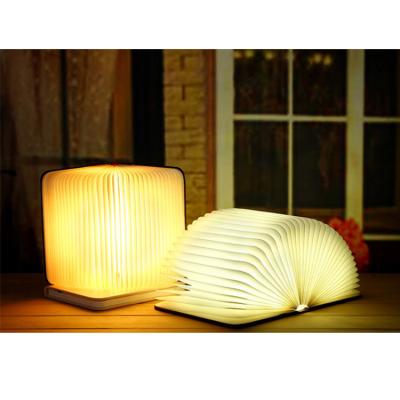 China Modern Creative Will Shine Books LED Folding Flip Book Table Lamp Creative Romantic Bed Warm Light For Birthday Gift for sale