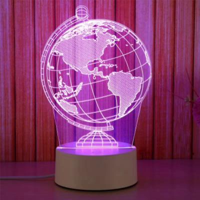 China Modern Creative Sports Anime Goku Night Light Dinosaurs Ball 3d Led Illusion Lamp for sale