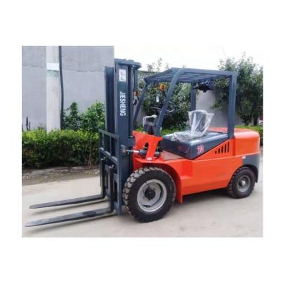 China Big Point Transport 1.5 Ton Counterbalanced Diesel Forklift With Tires Pallet Long Life Transport for sale