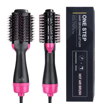 China Ionic Technology Helps Reduce Drying Time Hot Negative Airbrush 3-IN-1 Ion Hair Dryer Brush, Electric Blow Dryer Hair Curler and Straightener for All Hair Types for sale