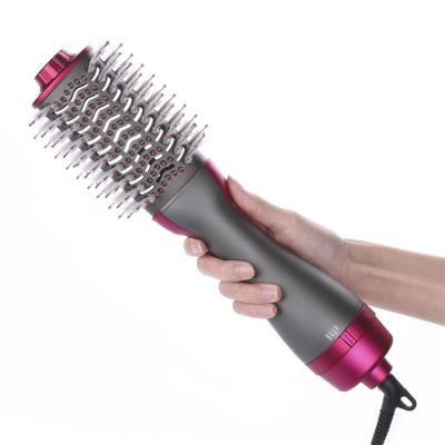 China Ionic Technology Helps Reduce Drying Time Airbrush Styler Hot Air Styler Iron Hot Air Rotating Comb One Step Hair Dryer Electric Quick Hair Straightener for sale