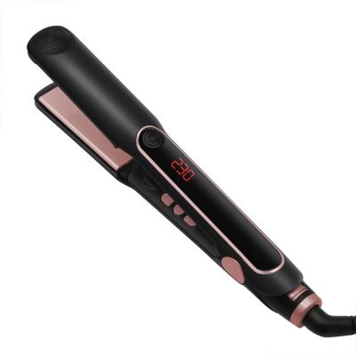 China Negative Ion Generator Hair Straightener Amazon Sells Titanium Luminous Flats Led New High Quality Custom Logo Flat Iron Number Moq Minimum Manufacturer for sale