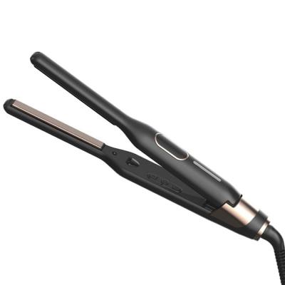 China Outdoor 2 in 1 Curler Ionic Straightener Professional Custom Tourmaline Ceramic Hair Twisted Flat Iron Private Label for sale