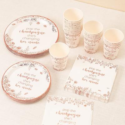 China 2022 disposable hanping supplies, graduation party tableware graduation party decorations include graduate dishes, napkins, cups, for sale