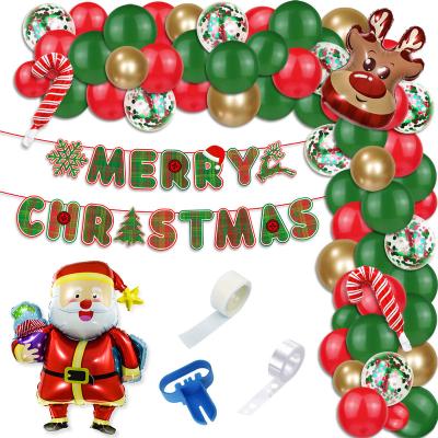 China New Arrived Christmas Decoration Balloon Set Decoration Christmas Balloon Arch Garland Foil Balloon Set for sale