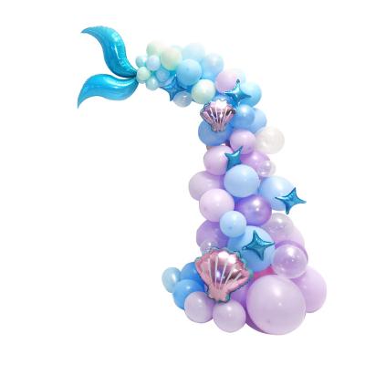 China New Arrived Hot Sale Decoration Mermaid Tails Birthday Party Balloon Decoration Sets For Girls for sale