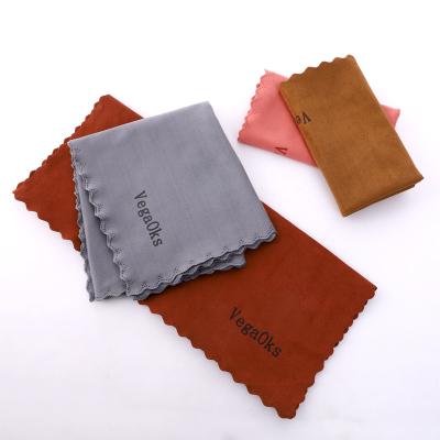 China Custom QUICK DRY Logo Microfiber Suede Furniture Screen Lint Free Cleaning Cloth Microfiber Car Wash Towel Car Drying Towel for sale