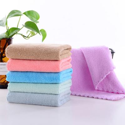 China Factory Direct Sale Beautiful Microfiber Edge Fleece Towel Less Gift Coral QUICK DRY Custom Super Soft Water Absorbed Car Wash Cleaning Towel for sale