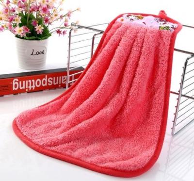 China Best Custom Hand Made Microfiber Coral Fleece Cartoon Design Blow Wash Towel QUICK DRY Lovely for sale