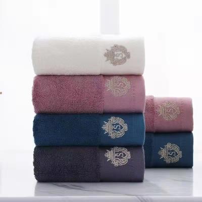 China Softness Good Workmanship OEM Bath Towel Wholesale Bamboo Face Towel Set Logo 500gsm Cheap Custom Hotel Towel for sale