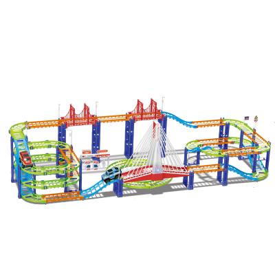 China Flexible Toy Race Track Puzzle Slot Rail Car Toys For 6-8 Years Old Children's Flexible Diy With Accessories Gift Toys Kids Diy for sale