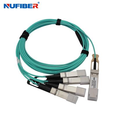 Китай Huawei ZTE Compatible SFP+ Optical Cable AOC 1m 5m 850nm 100GbpS To 4x25G продается