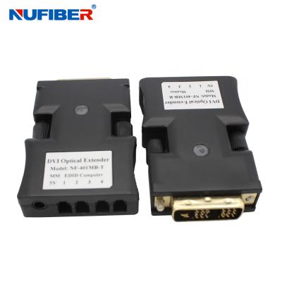 China 4 Core Mini DVI Fiber Optic Extender EDID Function 1080P for Digital Signage for sale