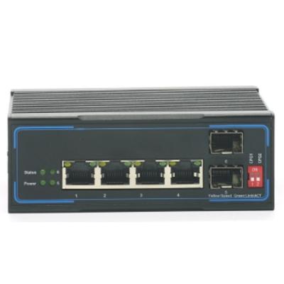 China Full Gigabit Layer 2 Managed Industrial Ethernet Switch 4POE + 2SFP Port for sale