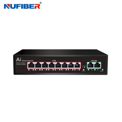 China 8xFE POE + 2FE UPlink UTP Port Power Over Ethernet Switch POE For CCTV IP Cameras for sale