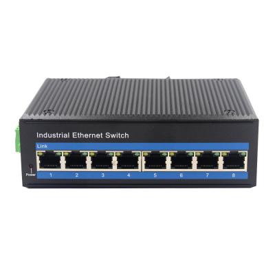 Κίνα 8x10 / 100M UTP Ethernet Port Industrial Ethernet Switch 24V Power Adapter προς πώληση