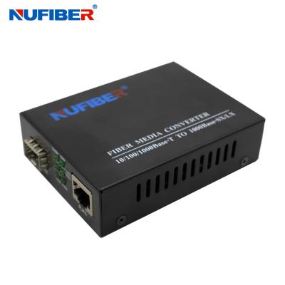 China Gigabit SFP To RJ45 Media Converter , UTP To SFP Converter DC5V 1A For CCTV for sale