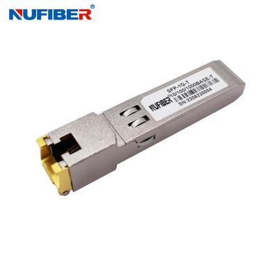 China GLC-T Gigabit RJ45 Ethernet Module 10/100/1000M Copper UTP Transceiver 100m for sale