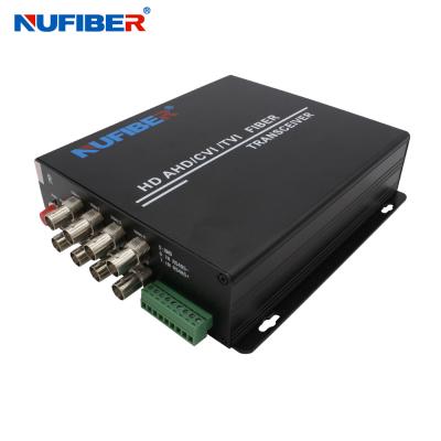 중국 1080P Digital HD TVI/CVI/AHD 8CH Fiber Video Converter Transmitter Receiver 1310nm/1550nm FC 20km 판매용