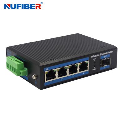 Chine Commutateur Ethernet SFP industriel OEM 1 * 1000M SFP à 4 * 10/100/1000Mbps RJ45 câble UTP Commutateur SFP gigabit à vendre