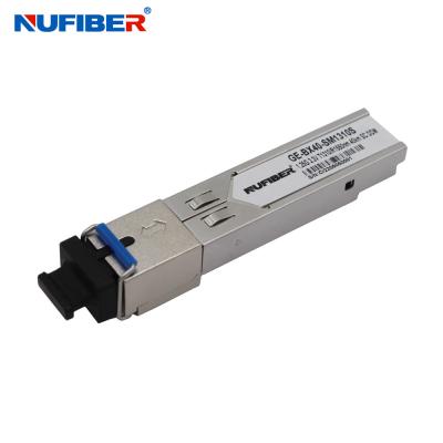 China 1.25G SFP Transceiver 40km 1310nm/1490nm SC DDM Single Fiber Single Mode 1.25Gb/s GE-BX40-SM1310/1490 voor Metro/Access Network Te koop