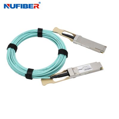 China Actieve de Optische Aangepaste Kabelsqsfp28 aan QSFP28 Kabellengte van OM3 100G Te koop