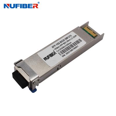 China Single Fiber SM Xfp Fiber Transceiver 10Gb/S 40km Telecommunication Equipment for sale