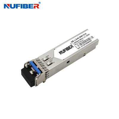 China SFP-2.5G-LX80-SM1550 1550nm 2.5G Transceptor SFP de 80 km de doble fibra SM módulo óptico de pie en venta